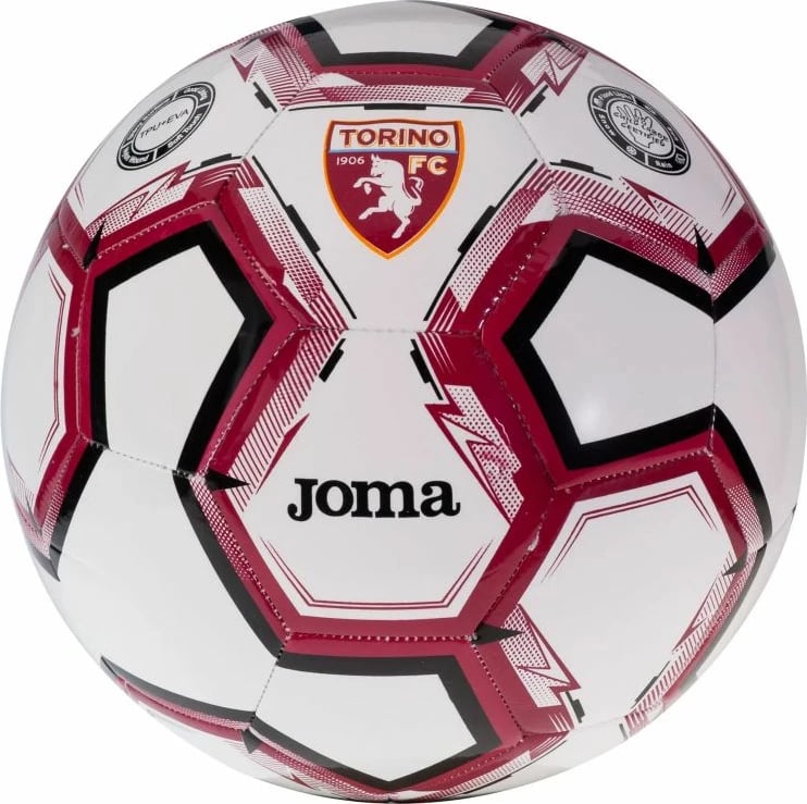 Topi i futbollit Joma për të gjithë, i bardhë me të kuqe