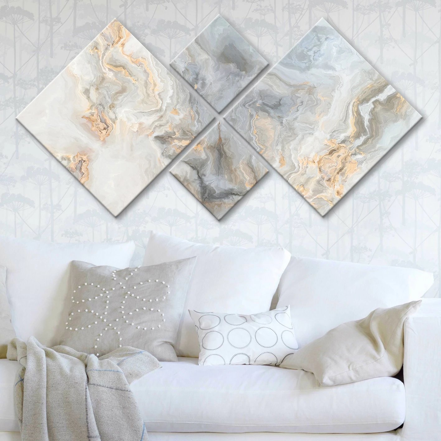 Pikturë dekorative MDF (4 pjesë), Wallity, 4MDF1188290827