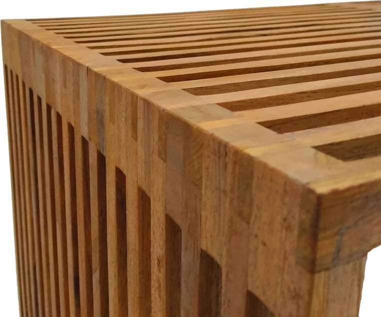 Sipërfaqe Tavoline Marlin dru teak, ngjyrë natyrale, 100x50x45cm