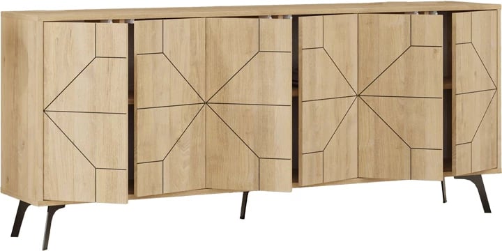 Bufe ngjyrë natyrale 181x35x77.4cm