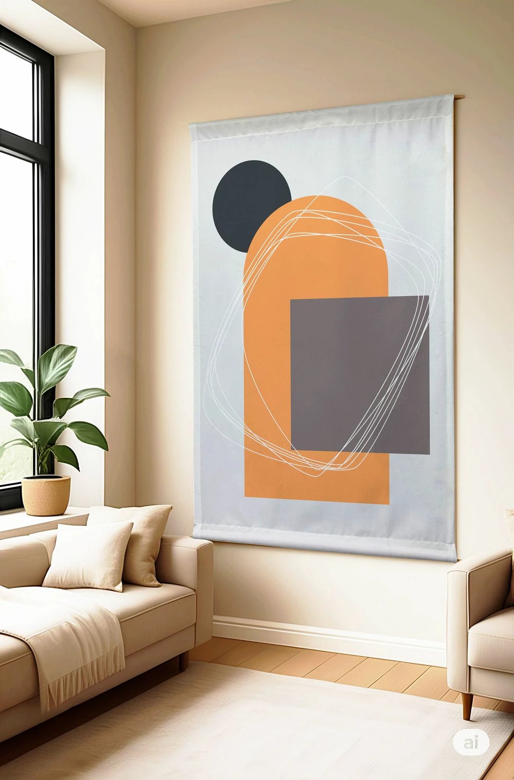 Pikturë dekorative poliestër, Wallity Polybaby 15, 100x140cm