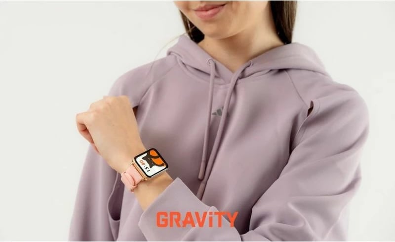 Smartwatch Gravity për femra, rozë
