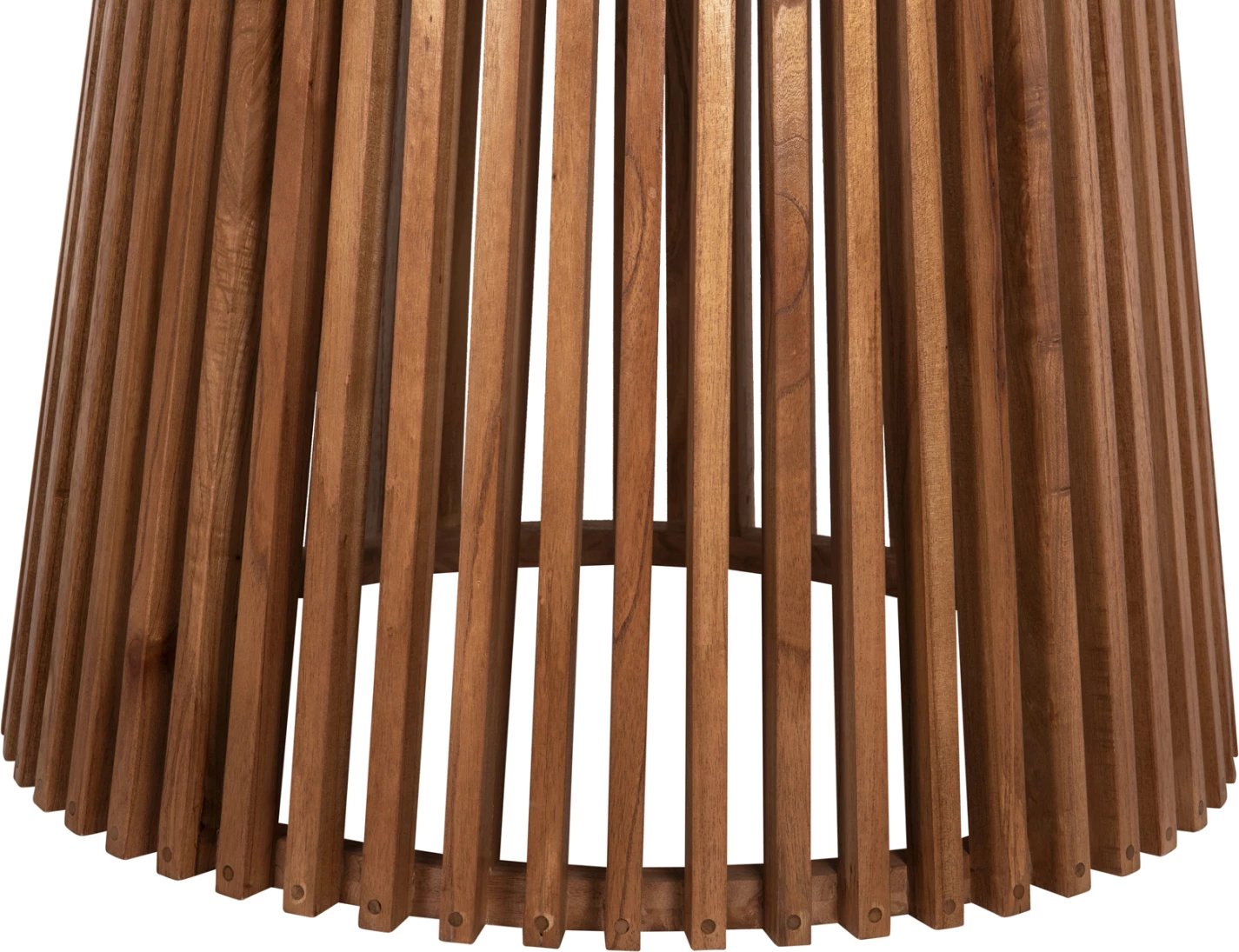 Tavolinë e rrumbullakët për ngrënie, FRANTZ, HM9457.11, dru MINDI, ngjyrë natyrale, Φ150x75H cm