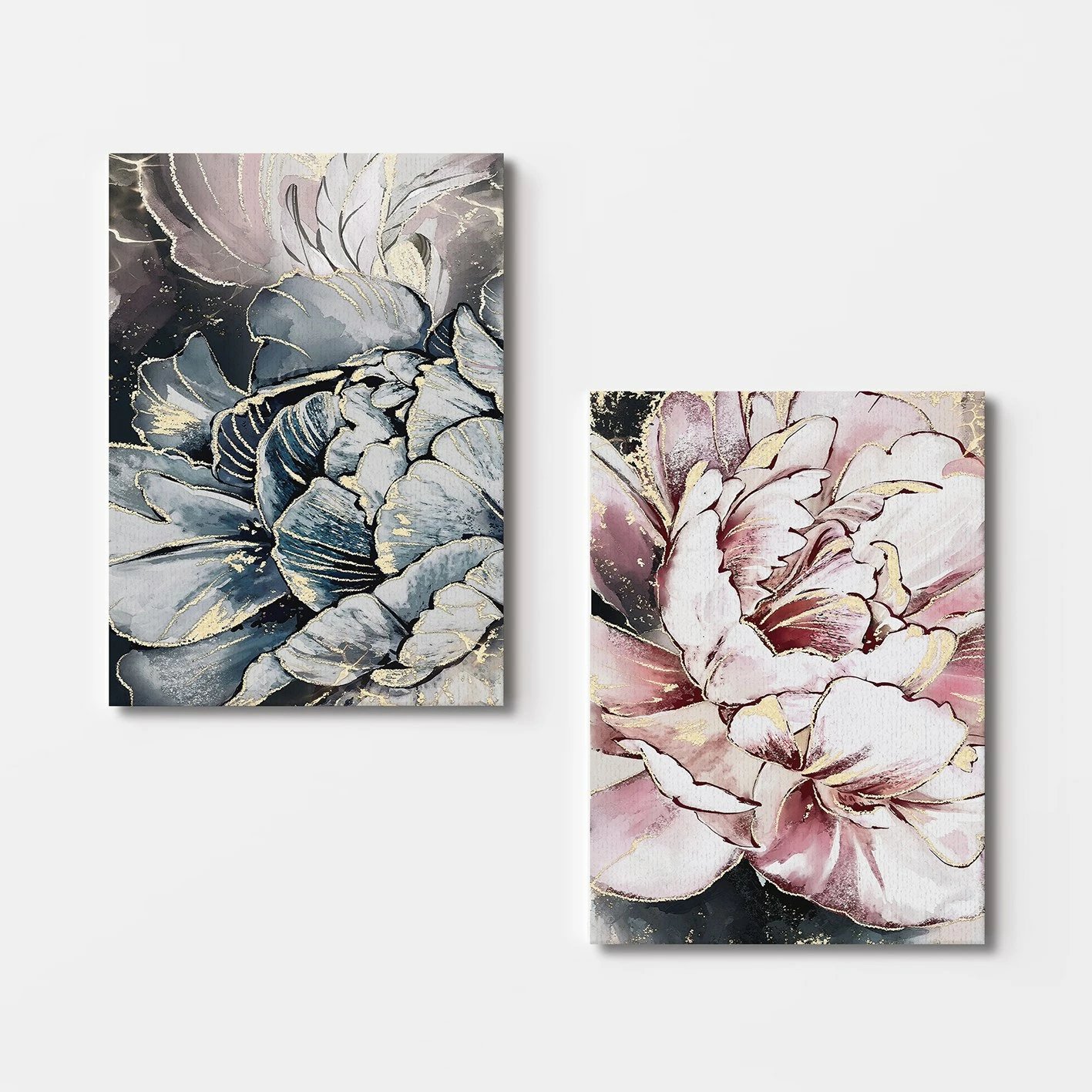 Piktura dekorative në kanavacë (2 copë), Wallity, 2KNV4230, 70x100cm