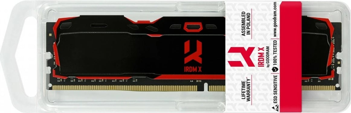 RAM Memorje, GOODRAM IRDM X 8GB 3200MHz CL16 DDR4 DIMM 1x8GB, e zezë
