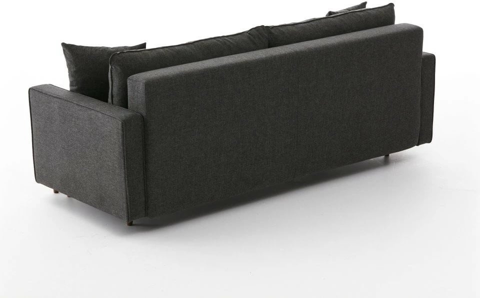 Divan-krevat treshe, ngjyrë antracit, Atelier del Sofa, Eva