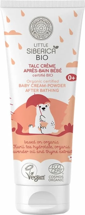 Krem-pudër pas banjës për bebe Natura Siberica Baby Cream Powder After Bathing 75ml