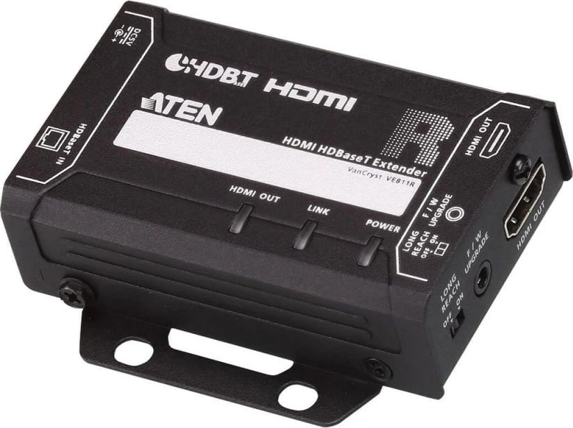 Adapter HDMI HDBaseT ATEN VE811, 4K, Set me nadajnik dhe marrës, Zi
