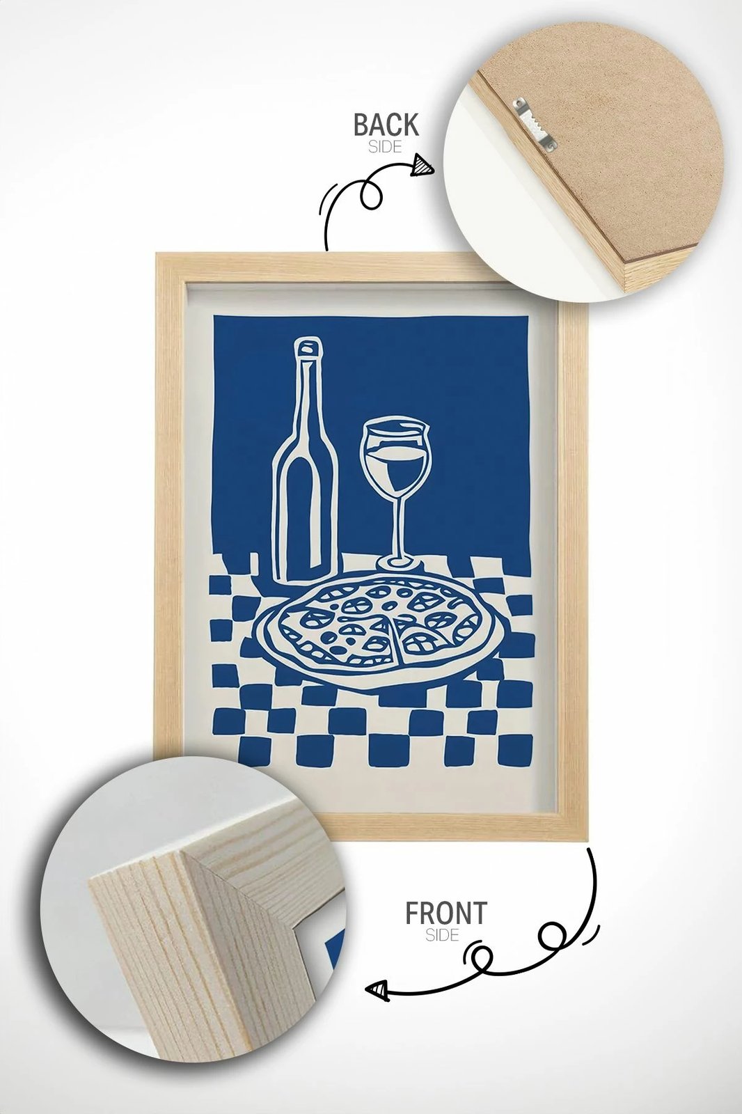 Pikturë dekorative me kornizë, Wallity, Ersy1Ham34