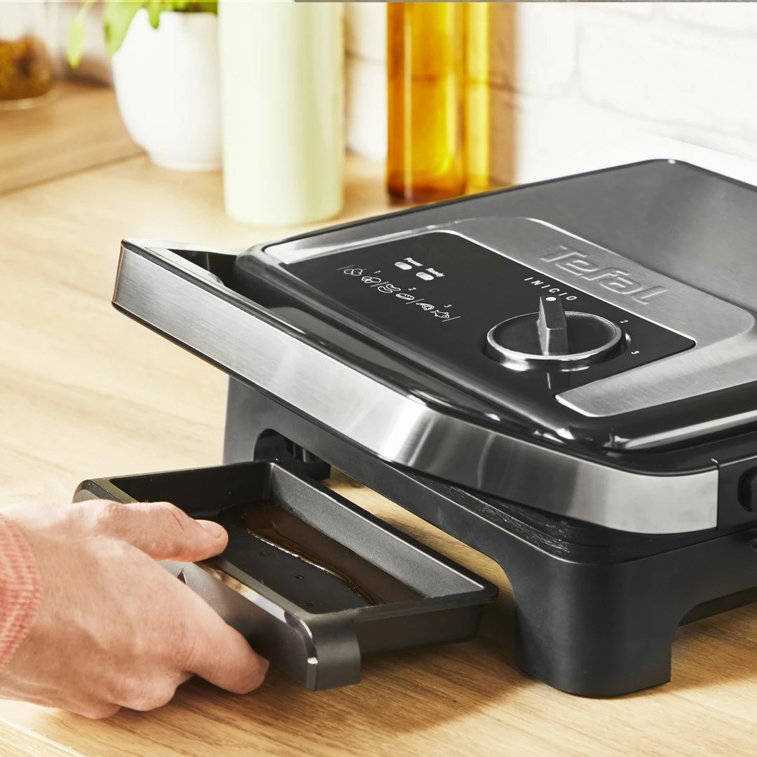 Grill elektrik Tefal Inicio Adjust GC272D10, çelik inoks
