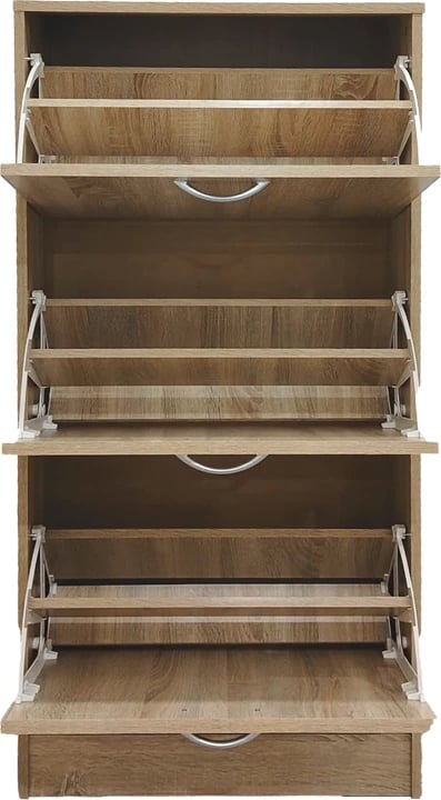 Raft këpucësh Savaz, ngjyrë sonoma, 60x24x114cm