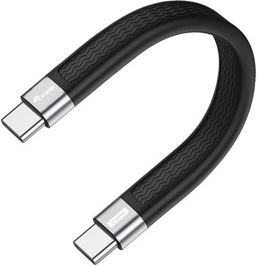 Kabllo USB-C Equip USB 4 Gen.3, 0.13m, 80Gbps, e zezë