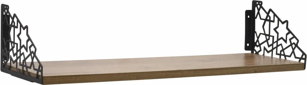 Raft muri modern-industrial, ngjyrë kafe dhe e zezë, Skye Decor, 60x20x14cm Raft muri modern-industrial, ngjyrë kafe dhe e zezë, Skye Decor, 60x20x14cm