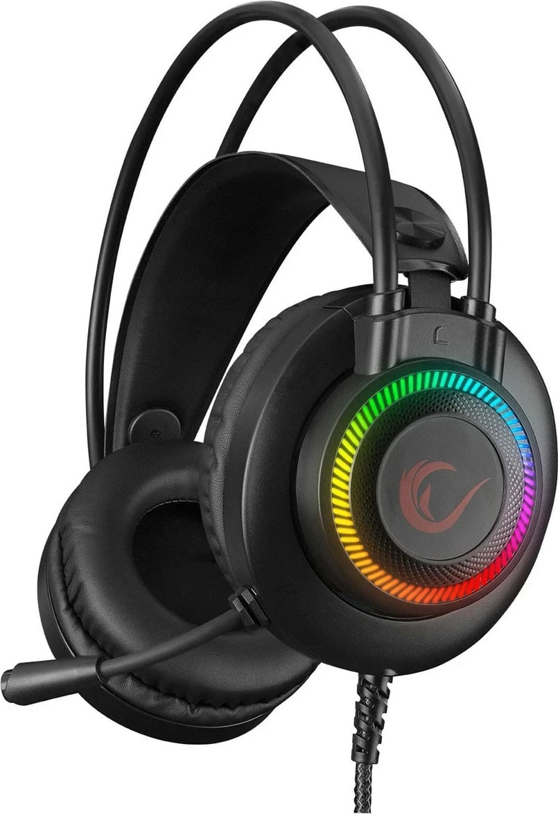 Kufje gaming Rampage X-JAMMER 7.1, me mikrofon, të zeza
