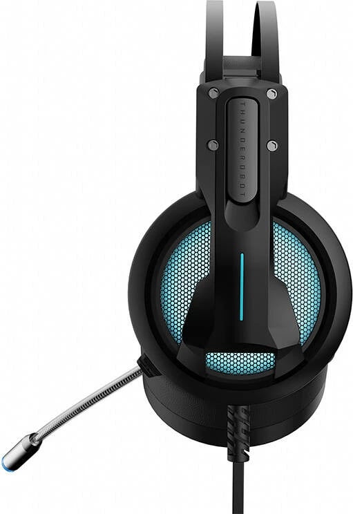 Kufje gaming me mikrofon, Thunderobot H31, 50 mm, 7.1 surround, RGB, me kabllo 2.2 m, zi
