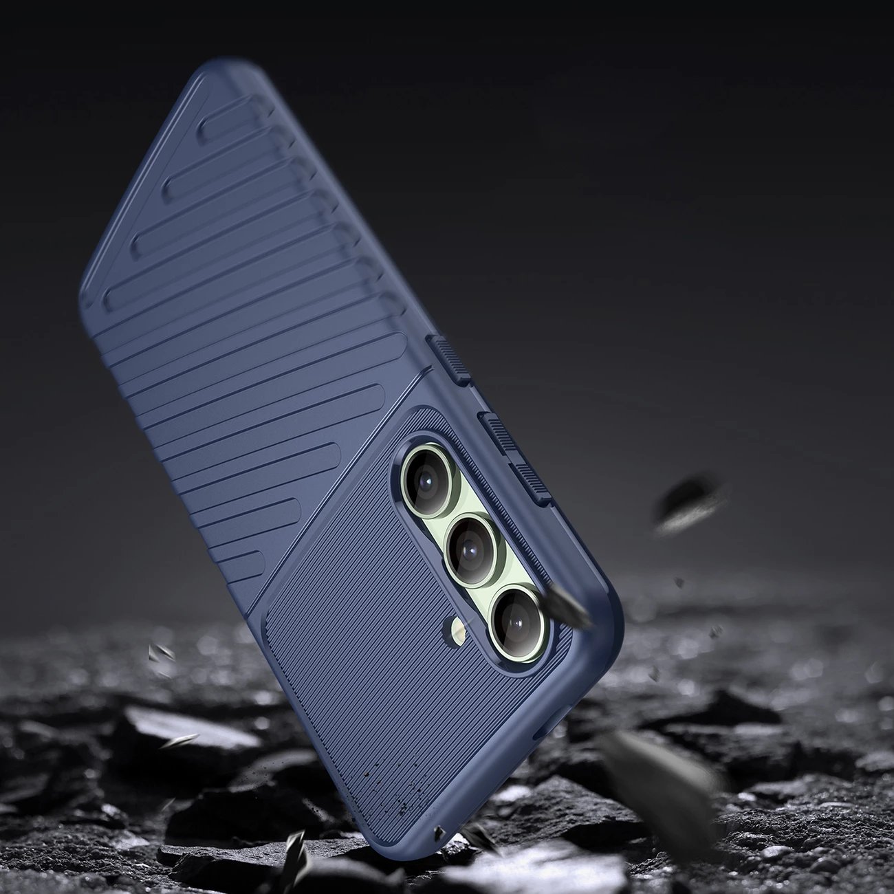 Mbështjellës Hurtel Thunder Case për Samsung Galaxy S24 FE, TPU, Blu