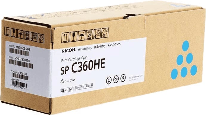 Toner, Ricoh, Type C360 408185, rendiment 5000 faqe, cyan