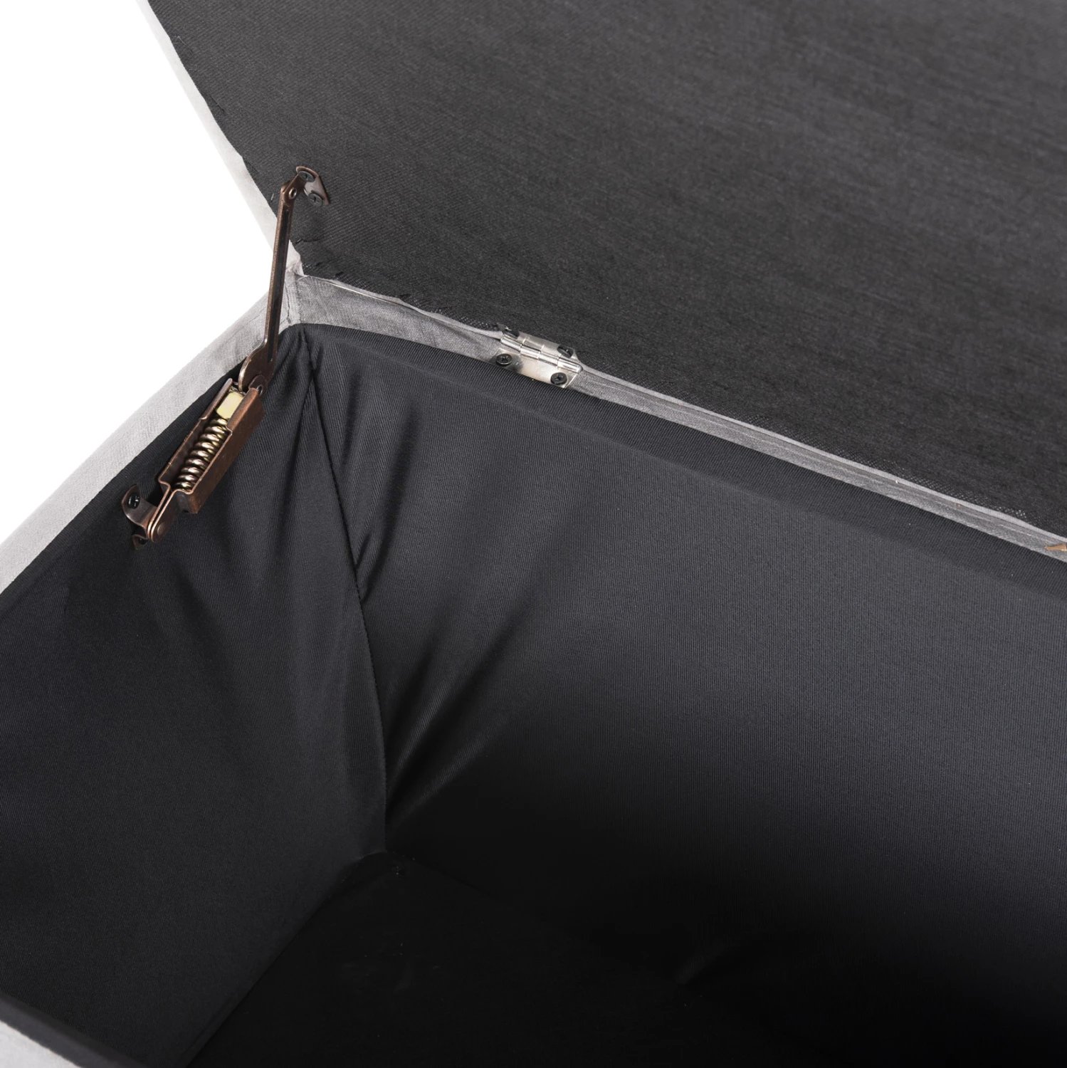 Karrige për bar me hapësirë ruajtjeje PUNK FH279.11, kadife gri, 90x50x50H cm