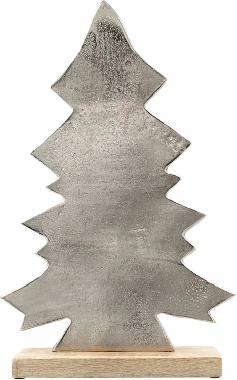 Dekor pemë Krishtlindjesh FELIZ, dru dhe alumin, argjendtë, 32x5x49cm Dekor pemë Krishtlindjesh FELIZ, dru dhe alumin, argjendtë, 32x5x49cm