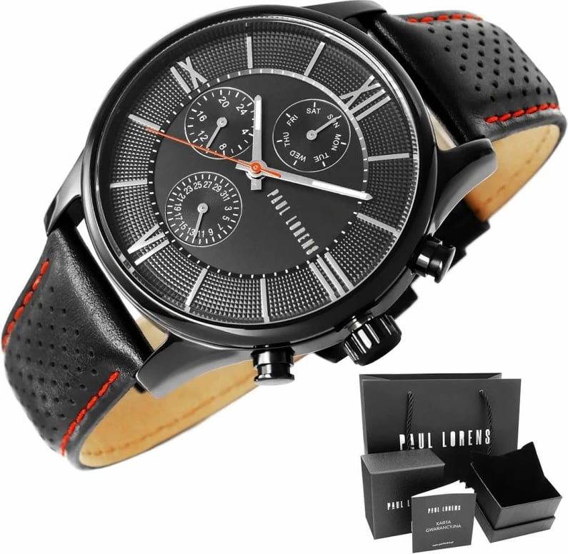 Orë dore për meshkuj Paul Lorens, e zezë