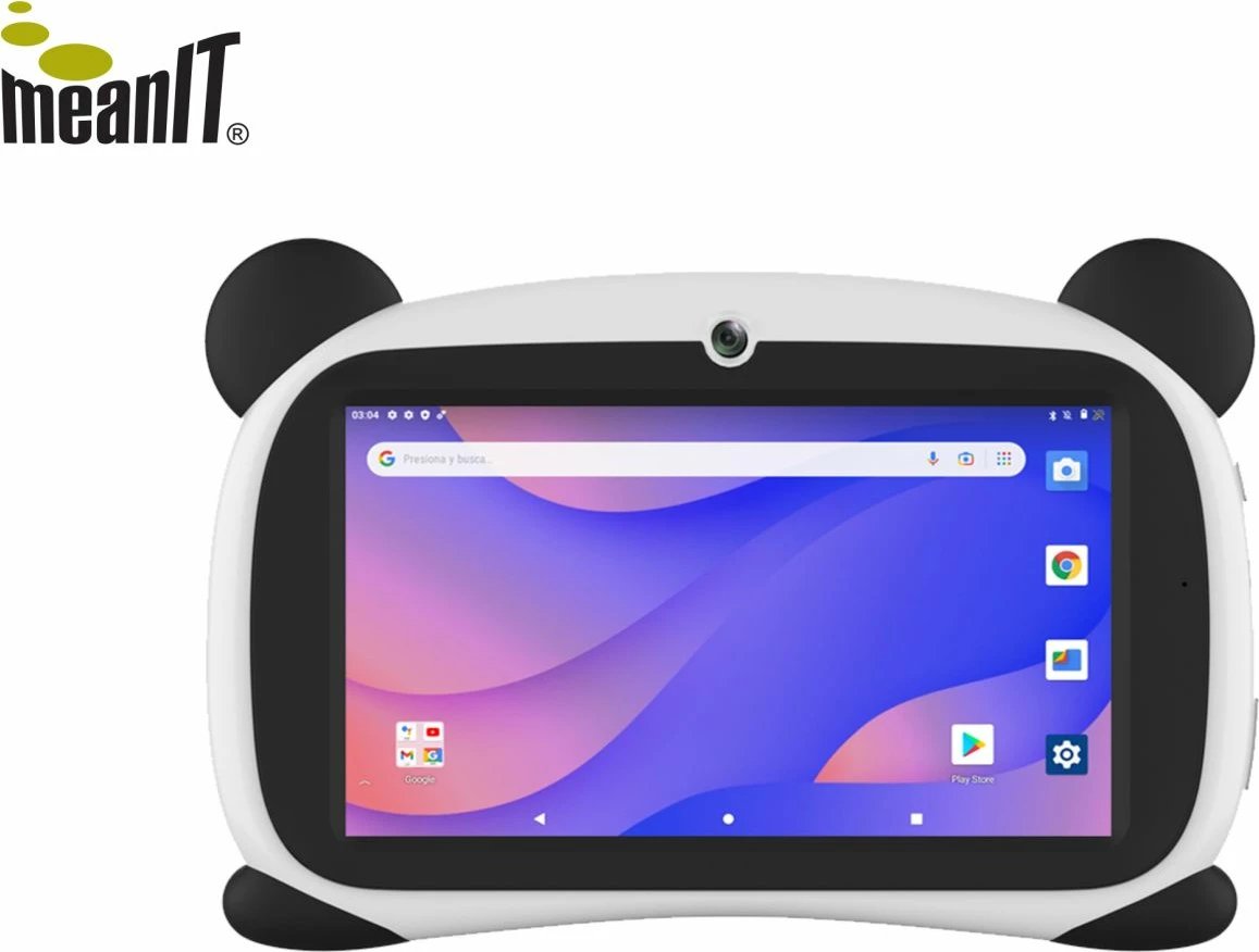 Tablet për fëmijë meanIT K17 Panda Kids, 7”, 2+16GB, i bardhë/i zi 