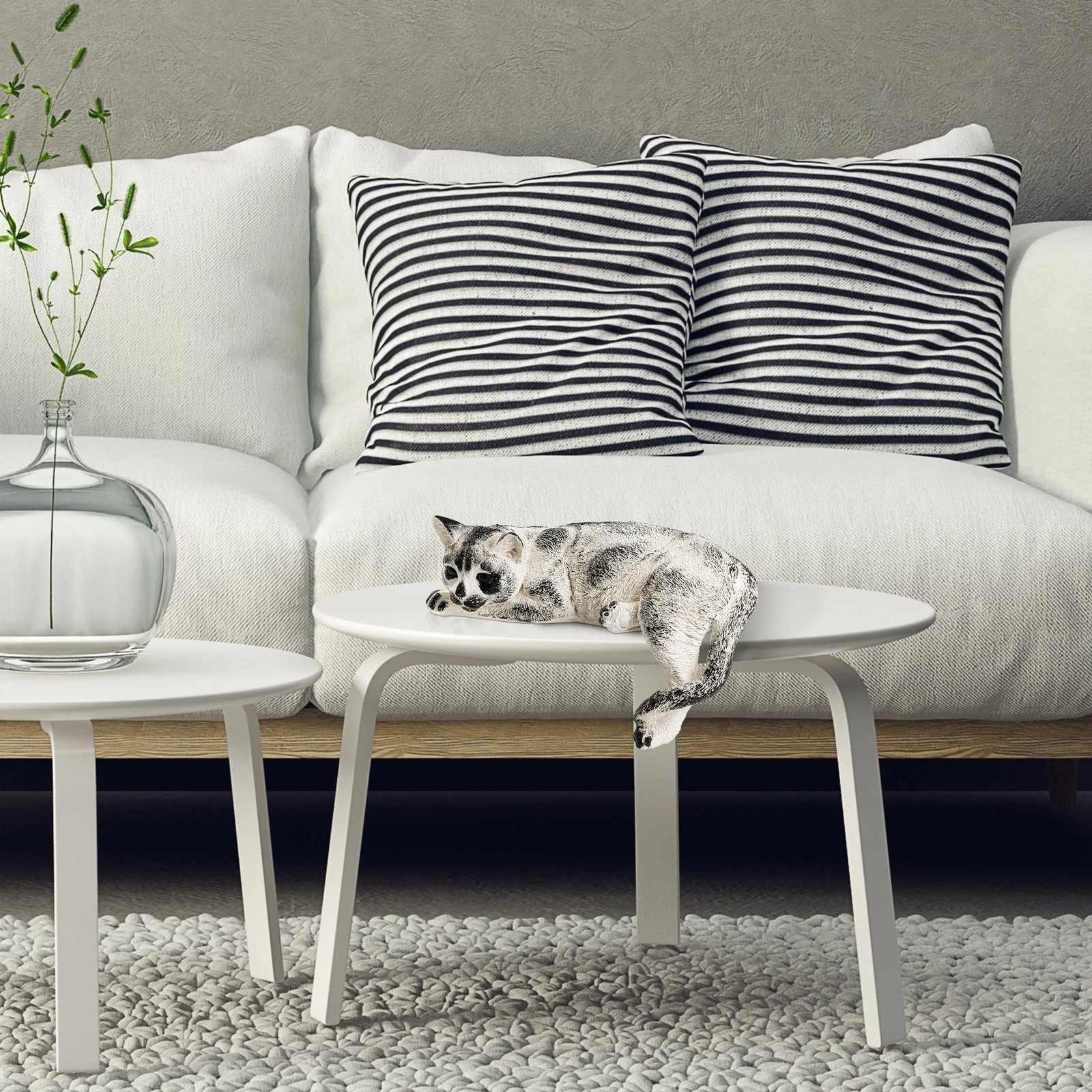 Objekt dekorativ mace, Evila Originals, shumëngjyrëshe, 34x18x16cm