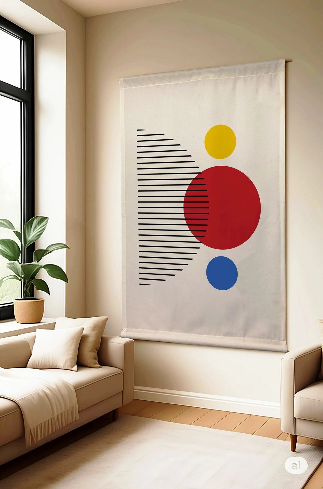 Pikturë dekorative poliestër Wallity, Polybaby 20, 100x140cm