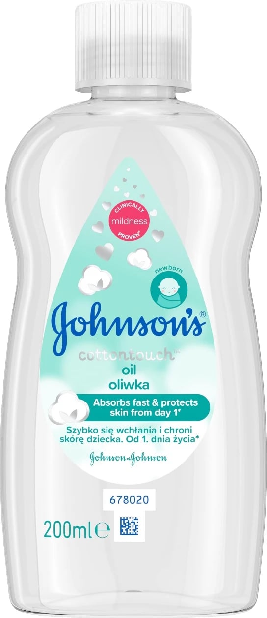 Vaj për trup për fëmijë Johnson & Johnson Baby Cotton Touch 200ml