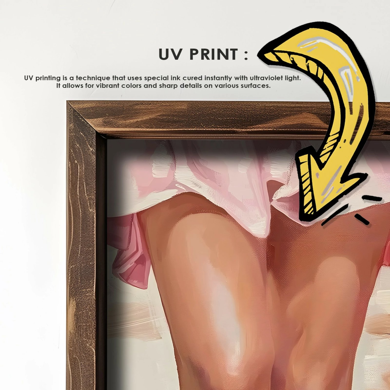 Pikturë dekorative me kornizë, MDF, Wallity, GE088-L