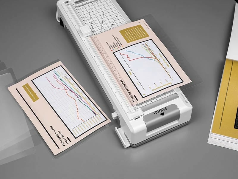 Laminator Tracer TRL-7 All-in-One WH, A4, i bardhë/gri