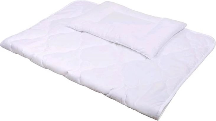 Set shtroje krevat për bebe, Belisima Palermo, jorgan 100x135 cm + jastëk 40x60 cm, mbrojtëse krevati 180 cm, 5 copë, pambuk 100%, blu