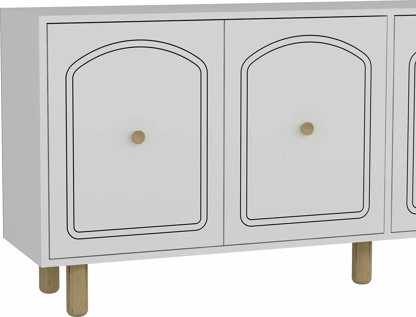 Konsolë Skye Decor, Hazal, e bardhë