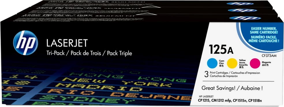 Toner HP 125A CF373AM multipack 3 copë deri 1400 faqe cyan magenta yellow