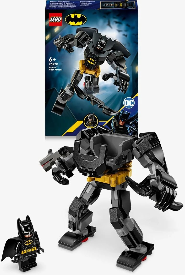 Set ndërtimi LEGO DC Super Heroes 76270 Batman Mech, shumëngjyrësh