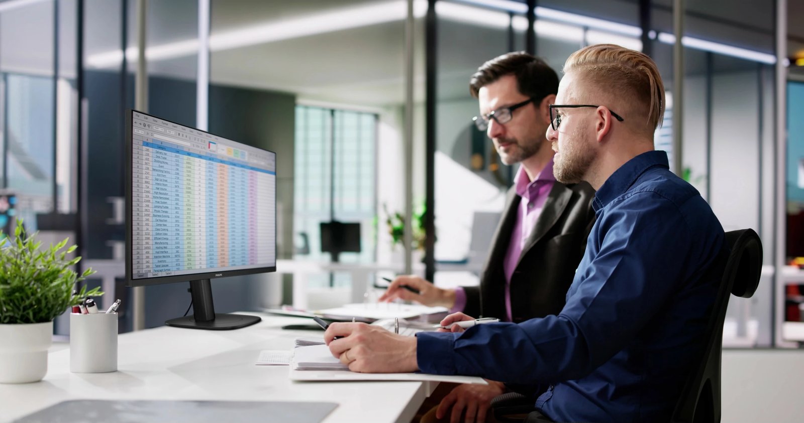 Monitor Philips 24B2U3301D, 24 inç, Full HD, 120Hz, HDMI, DP, USB-C, zi