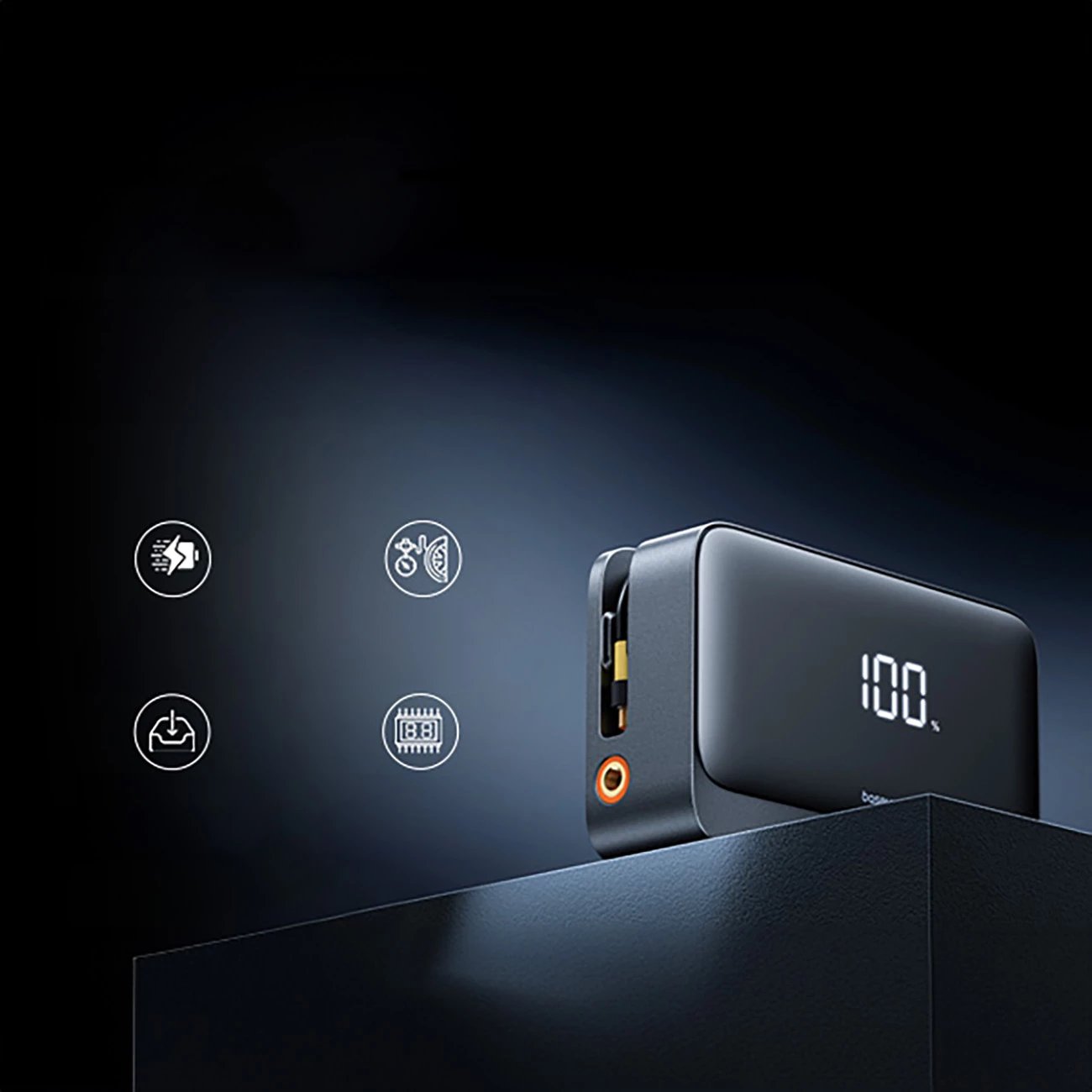 Jump starter Baseus Super Energy BS-CH013 4n1 me kompresor, powerbank 6000mAh, dritë LED, e zezë Jump starter Baseus Super Energy BS-CH013 4n1 me kompresor, powerbank 6000mAh, dritë LED, e zezë