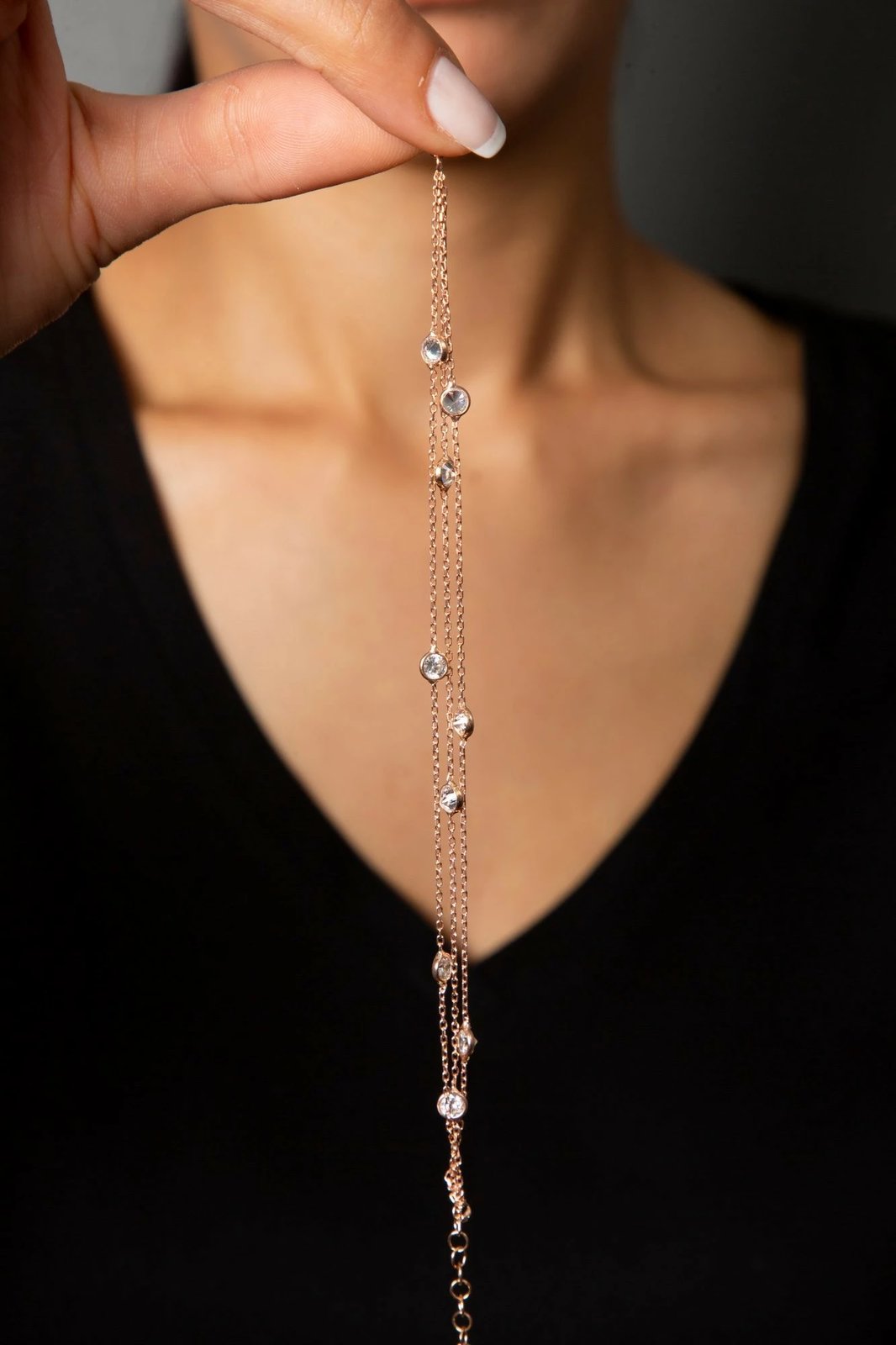 Byzylyk argjendi Elika, ngjyrë ari rozë, TFNY65005