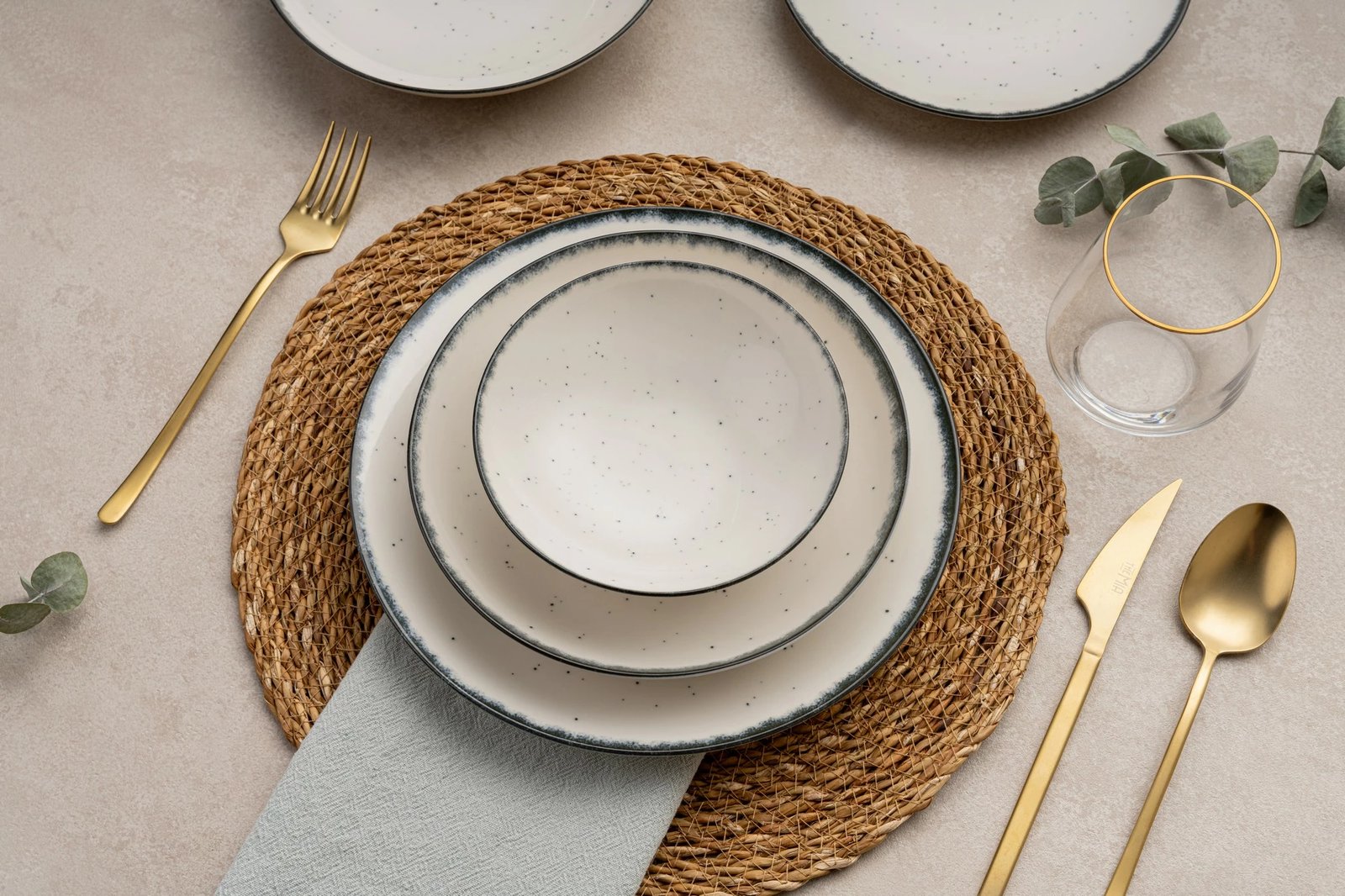 Set enësh për drekë (24 copë), Hermia, GBSATN24Y458SYH