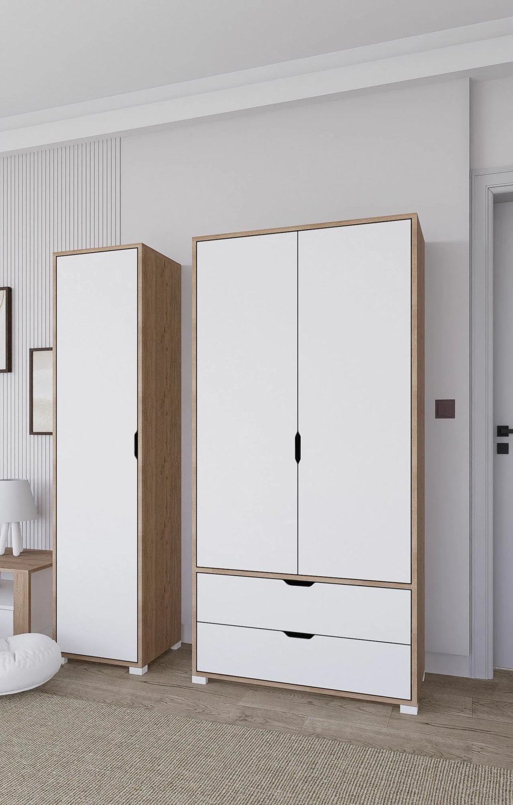 Dollap Skye Decor, ngjyrë arrë e çelët, Nisan 1600-019