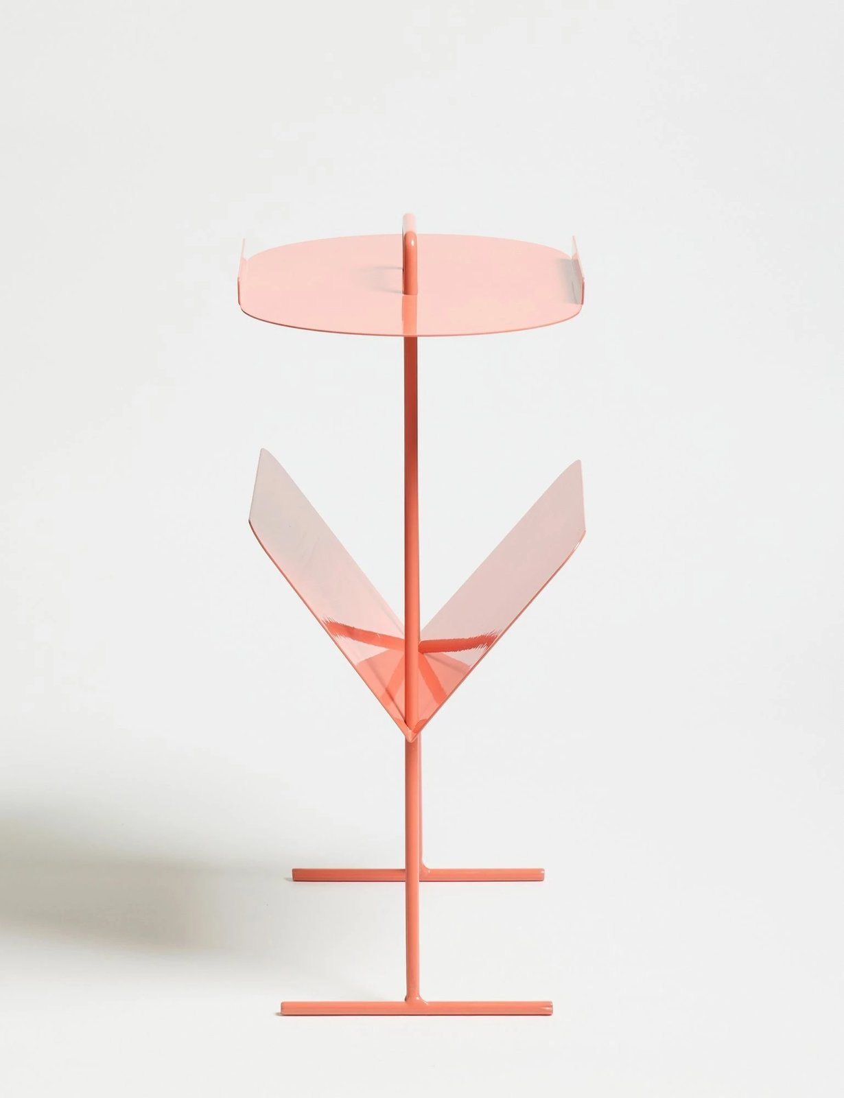 Tavolinë anësore Skye Decor, ngjyrë salmon