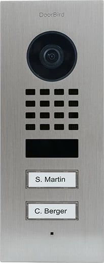 Stacion video dere DoorBird D1102V, 1080p, 150°, i zi, çelik inox