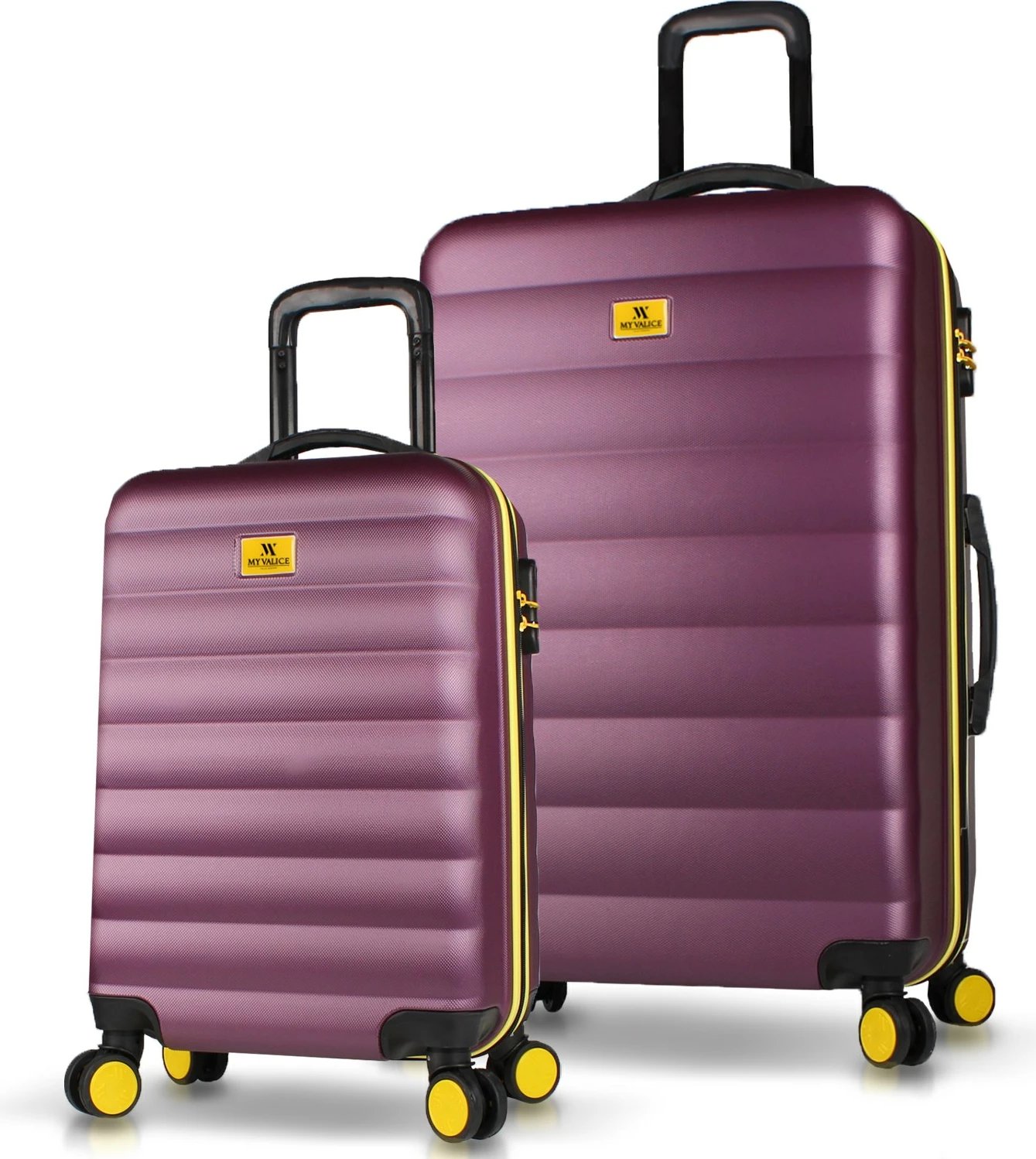 Set valixhesh (2 copë), ngjyrë damson, Zoozie Bags, 6582