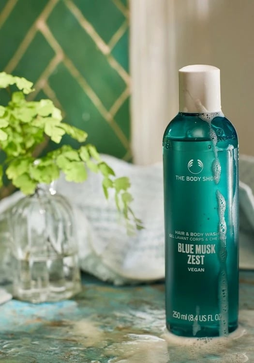Xhel larës për flokët & trupin Blue Musk Zest, 250 ml