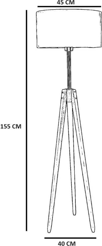 Llambë dyshemeje Opviq, 8831-2, ngjyrë lisi dhe e zezë