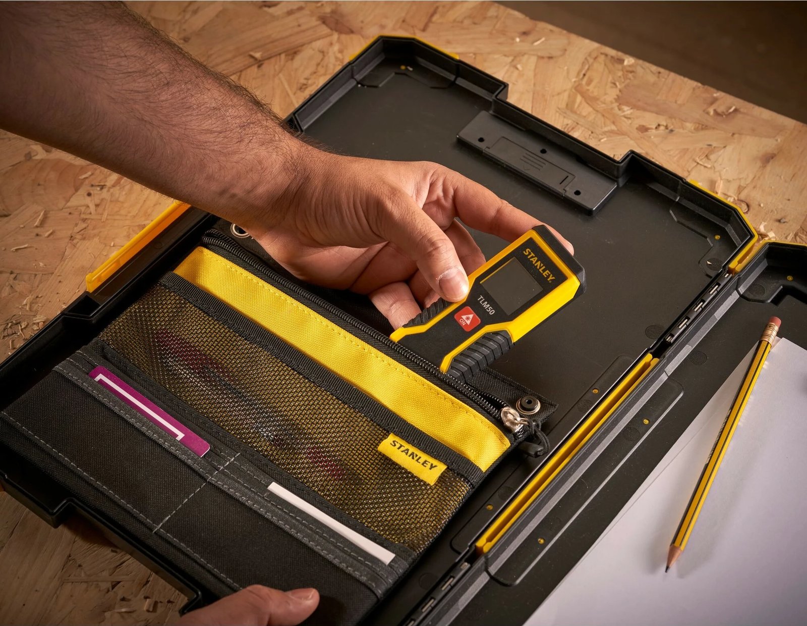 Klemmbrett Stanley FATMAX Prostack, plastikë, i zi/verdhë