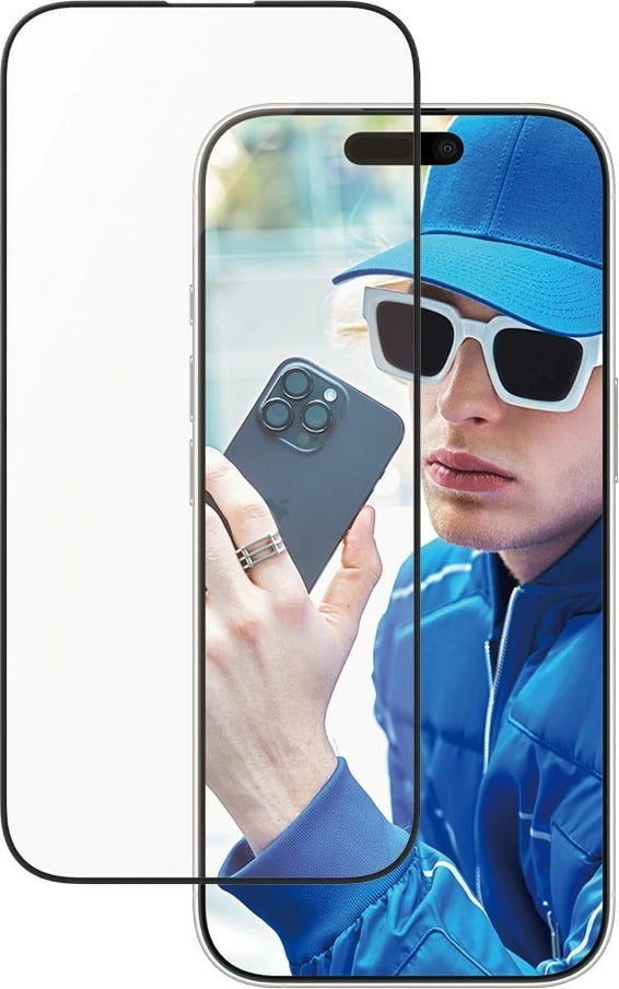 Mbrojtës ekrani PanzerGlass për iPhone 16 Pro, kornizë alumini