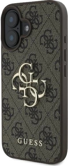 Mbështjellës Guess 4G Big Logo për iPhone 16, 6.1", Kafe