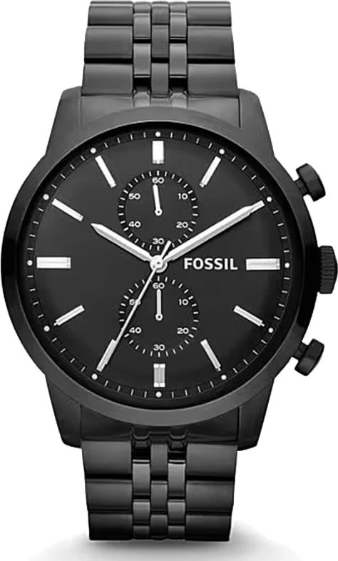 Orë dore për meshkuj Fossil Townsman, e zezë