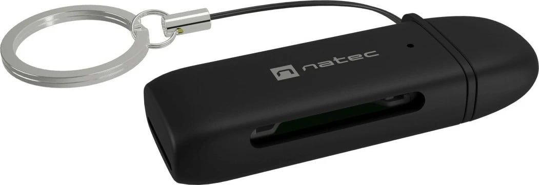 Lexues kartash USB-C, Natec Scarab C NCZ-2365, USB 3.2 Gen 1, SD/microSD deri 2TB, lexim i dyfishtë, OTG, e zezë