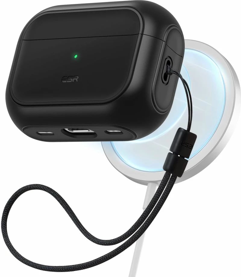 Mbështjellës ESR Orbit HaloLock me MagSafe për Apple AirPods Pro/Pro 2, i zi